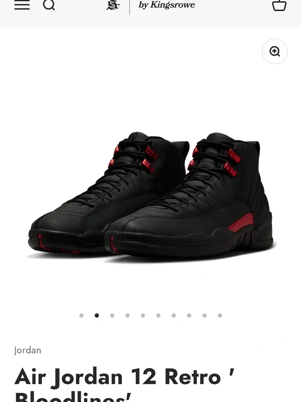 Jordan Black and Red High-Top Sneakers